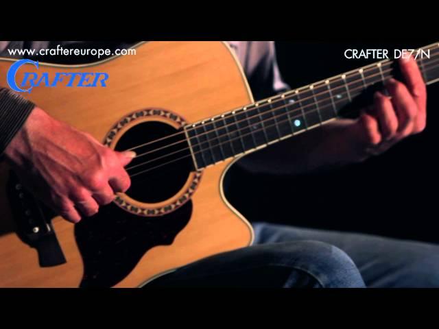 Demonstration of Sound | Electro acoustic guitar Crafter DE-7/N