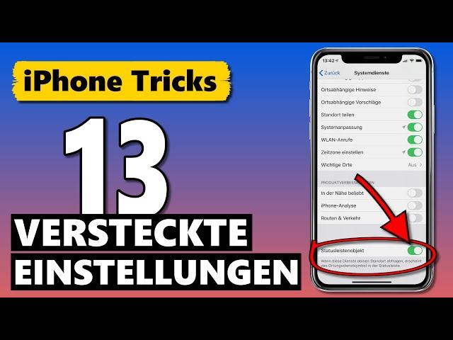 13 VERSTECKTE iPhone Einstellungen, die du nutzen solltest