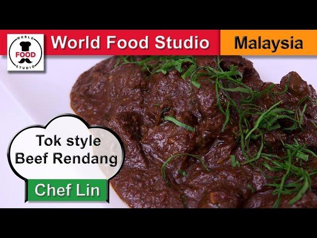 Malaysian Tok style Beef Rendang - Rendang Tok - Chef Lin - World Food Studio