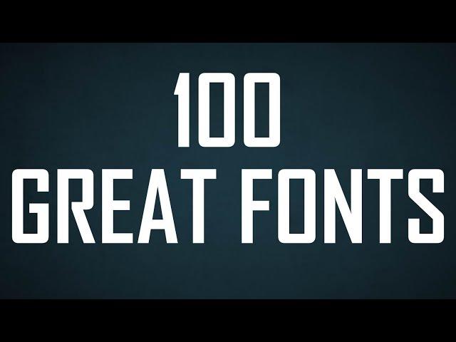 100 Great Fonts