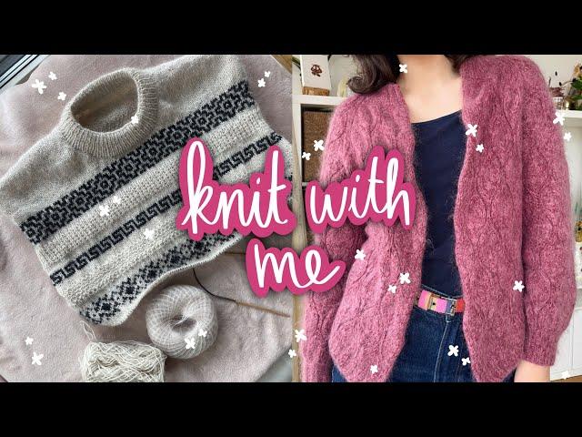 Cozy Knitting Vlog | Dyeing a cardigan, fixing my old knits + more | Woozy By Céline