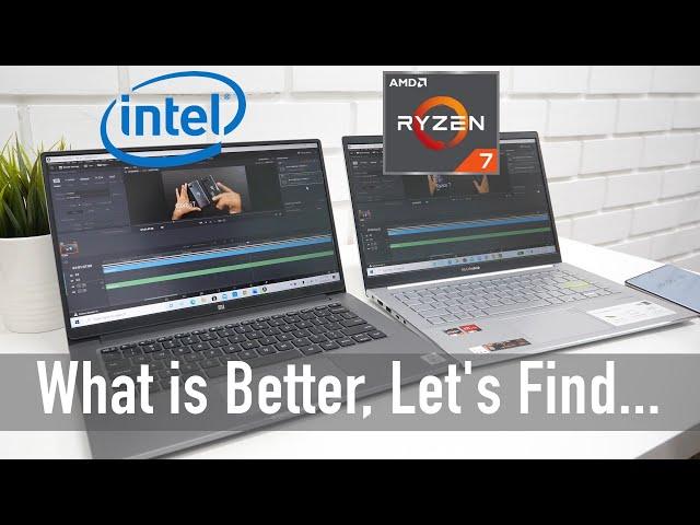 Intel Core i7 Laptop vs AMD Ryzen 7 Laptops Real World Test