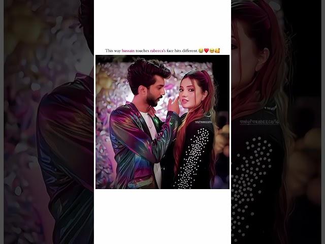 the way he touch her face | rabeeca khan and hussain tareen | rabesain | rabeeca khan status |#love