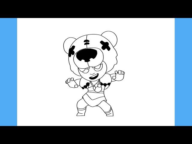 HOW TO DRAW NITA - BRAWL STARS