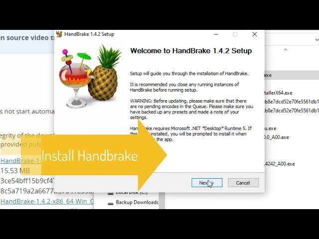 How to Install the Latest Handbrake On Windows 10 PC