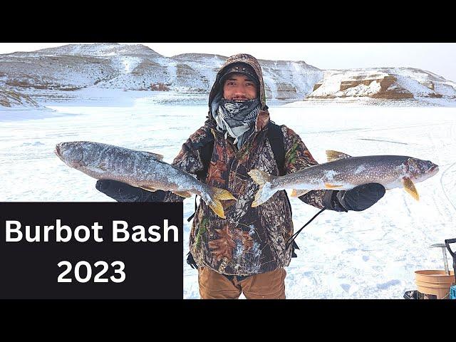 Burbot Bash 2023- Ice Fishing Flaming Gorge- Tip ups and Jigging- SBO Fishing