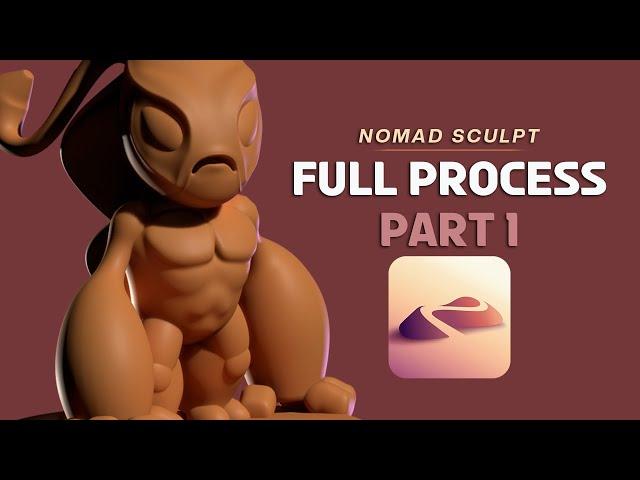 Aqua Alien Part 1 // Nomad Sculpt Full Process Video