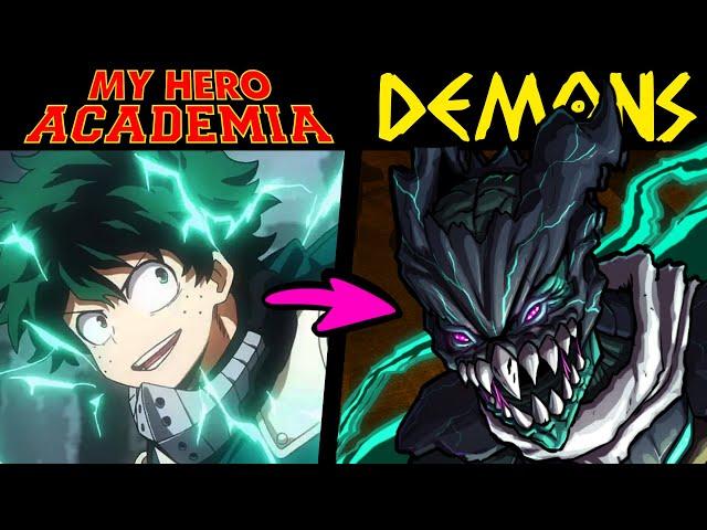 What if MY HERO ACADEMIA HEROES Were DEMONS?! (Lore & Speedpaint)