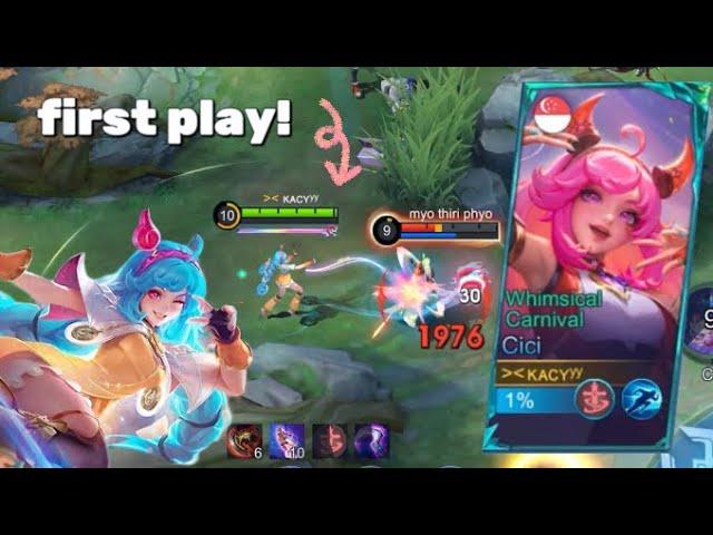 FIRST GAMEPLAY WITH CICI‼️ New fighter main!?  Cici Whimsical Carnival but blue hair