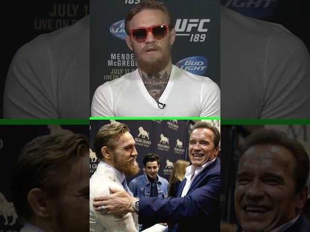Conor McGregor reacts to Arnold Schwarzenegger praising him