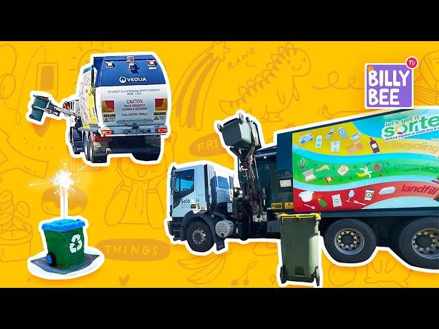 Billy's Birthday with Bins and Garbage Trucks!