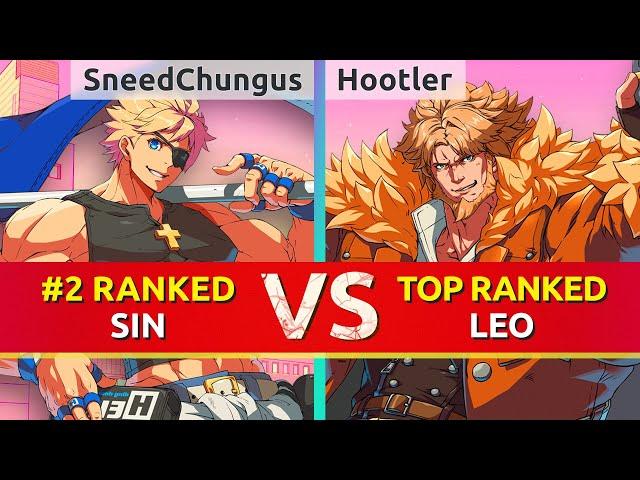 GGST ▰ SneedChungus (#2 Ranked Sin) vs Hootler (TOP Ranked Leo). High Level Gameplay