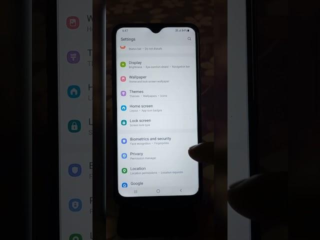 Samsung galaxy A10s Data protection features  #shorts #oneui #shortvideo