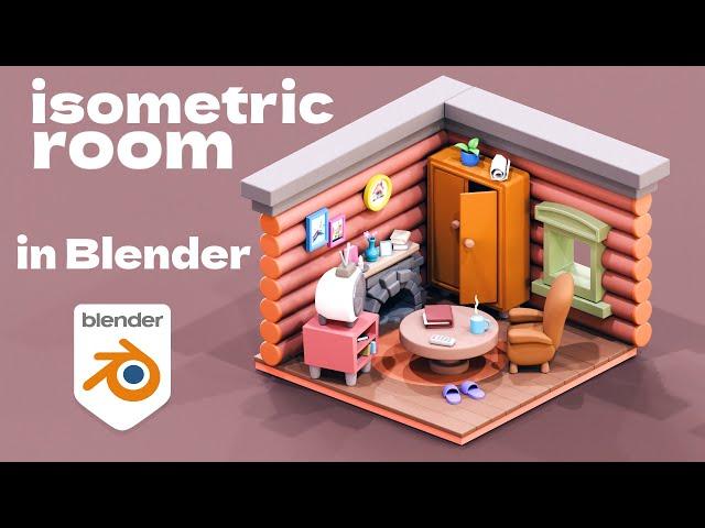 Let's make an isometric room design inside Blender | Beginner Tutorial |