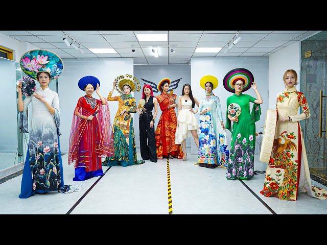 Guide to catwalk with national costume and Ao Dai | Essential skills for models | BYB Academy