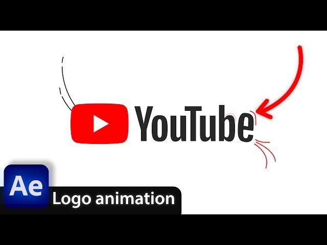 YouTube logo Animation in After Effects  -  After effects Tutorial (Easy Logo Animation)