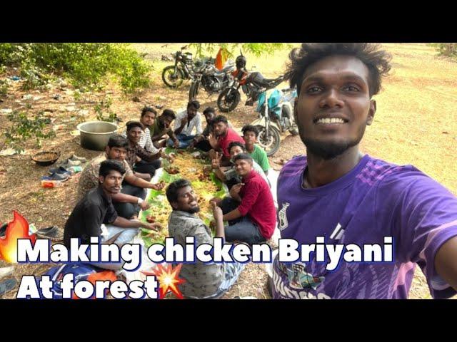 We make chicken Briyani at Forest - Dboy vlogs