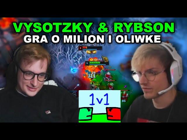 Vysotzky & Rybson - 1vs1 O POTEŻNĄ STAWKE W GRE WCHODZI AVMUSIA I MILION DOLARÓW | NOCNA LIGUSIA #55