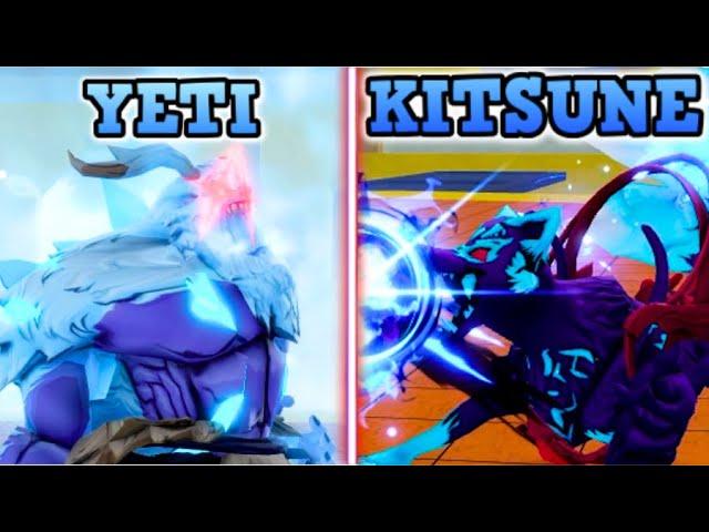 (THIS FRUIT IS UNBEATABLE) Yeti Vs Kitsune in Blox Fruits