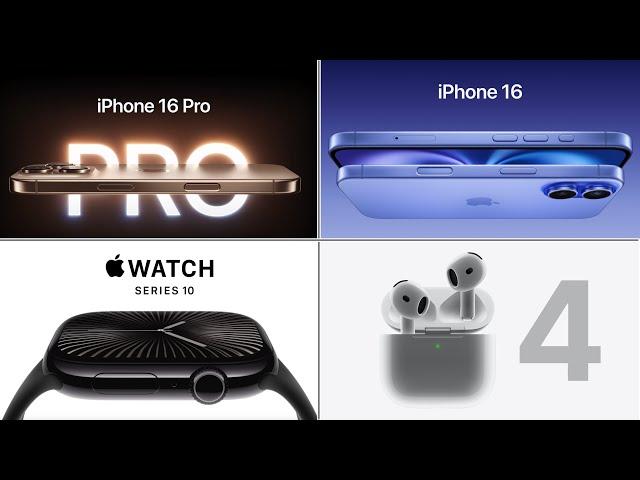 iPhone 16 & 16 pro, Apple Watch Series 10 & AirPods 4: Das wichtigste in aller Kürze!