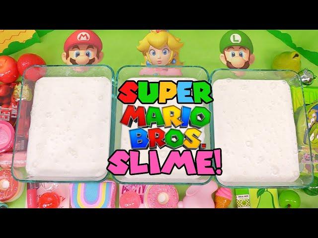 Super Mario Bros THE MOVIE! Slime Mixing Wacky Ingredients In White Slime!