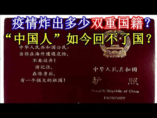 疫情炸出多少双重国籍？“中国人”如今回不了国？| 前方哨所