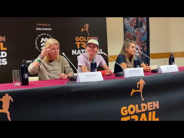 2022 Golden Trail World Series: Top 3 Ranked Women  Pre Race Press Conference