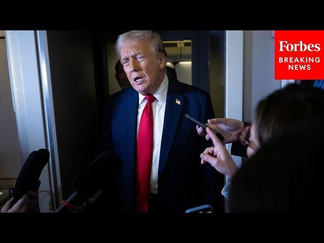 FULL AIR FORCE ONE GAGGLE: Trump Takes Multiple Questions From Reporters On The Flight Back To D.C.