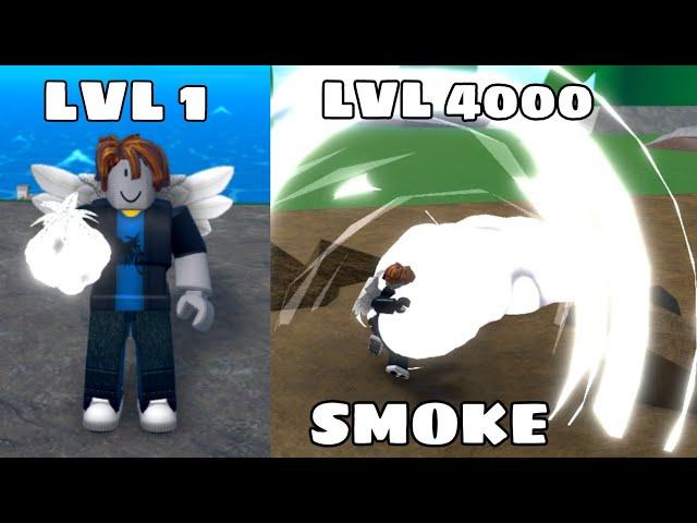 Noob Uses Smoke ( Devil Fruits ) I Reached Level Max In King Legacy