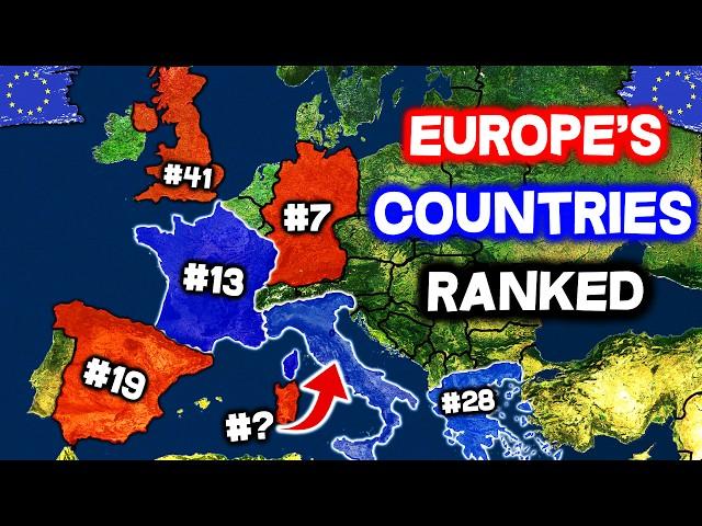 All 50 Countries in EUROPE Ranked WORST to BEST