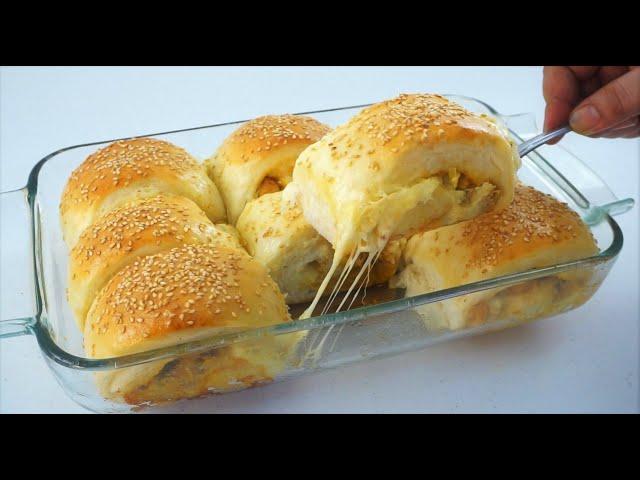 Super Tasty Chicken Cheese Dinner Rolls