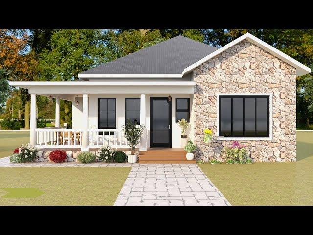 Most Beautiful Small House Design 11.25 x 15.5 meters (1787.1sqft )