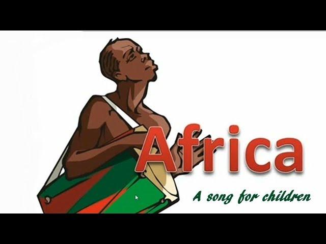 Songs for kids. Africa with one note accompaniment