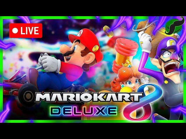  Live- Mario kart 8 deluxe CAN you BEAT me ? Playing with subs!