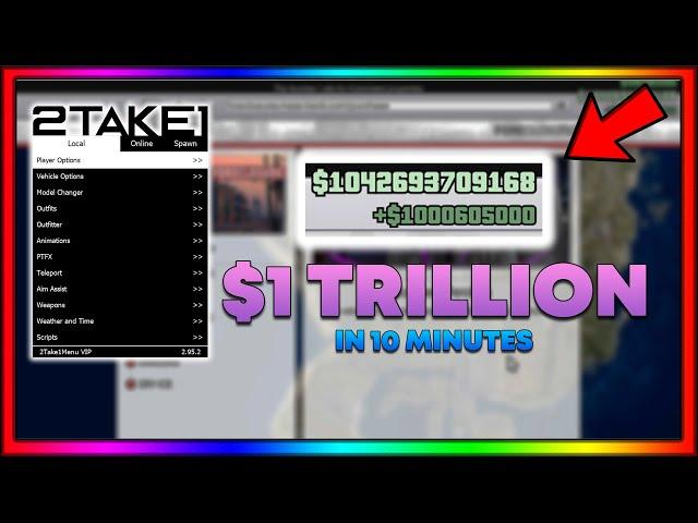 (Risk!) How To Get $1TRILLION In 10 Minutes With 2Take1 - GTA5 Online