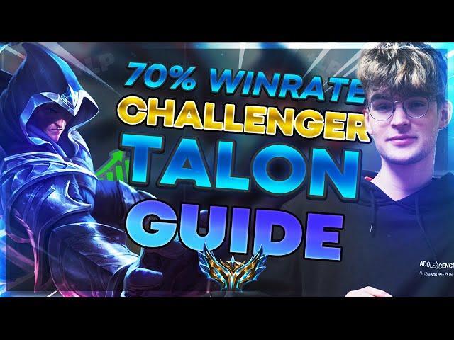 HOW TO GET 70% winrate IN 1000lp CHALLENGER EUW WITH TALON MID | YamatosDeath