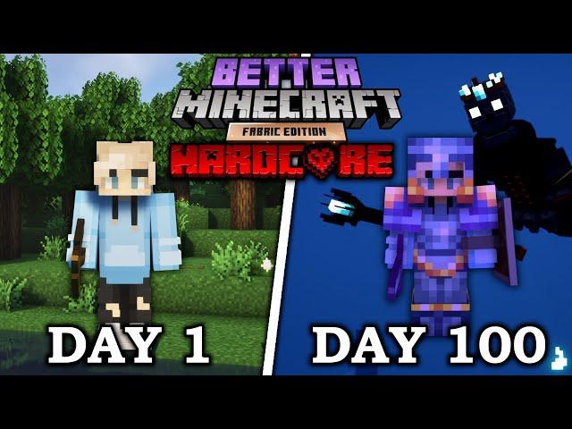 I Survived 100 Days in Hardcore Better Minecraft