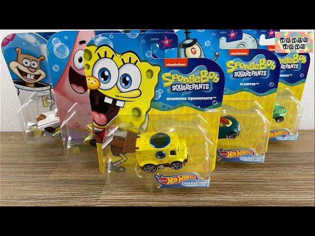 Hot Wheels Spongebob Squarepants Character Diecast Collection Opening Review ASMR