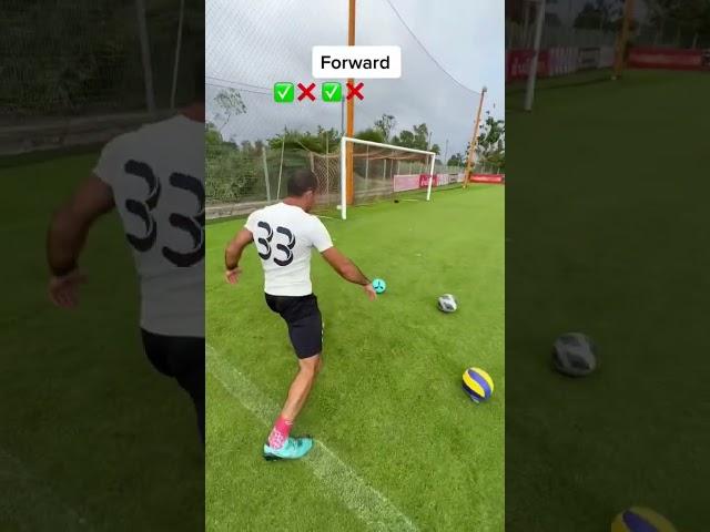 Striker’s right foot finishing practice #footballskills #soccer #footballtraining #soccerdrills