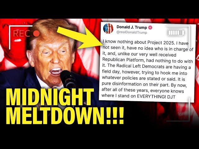 SCARED Trump has LATE NIGHT FREAK OUT over Huge Problem