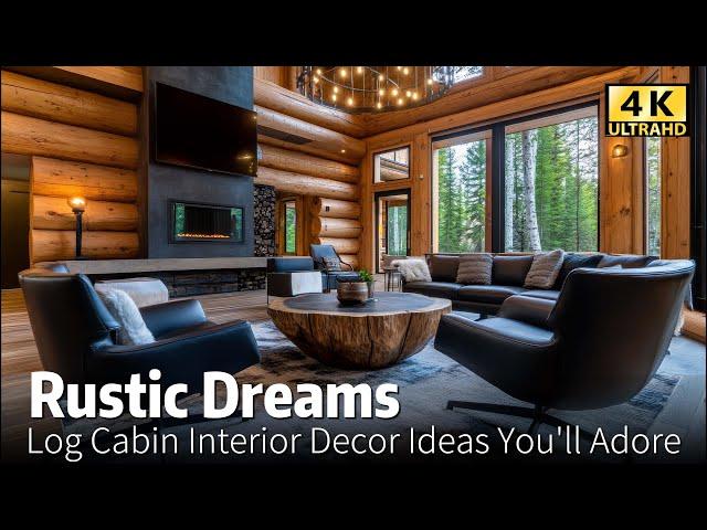 Rustic Dreams: Log Cabin Interior Decor Ideas You’ll Adore