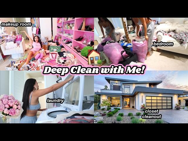 Cleaning my ENTIRE HOUSE in 72hrs (preparing for guests)🫧 closet clear out, cleaning asmr, laundry