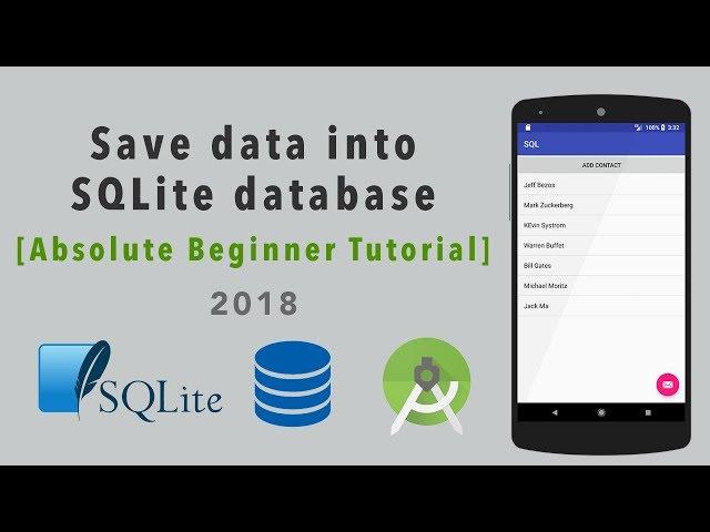 Android SQLite - Beginner Tutorial