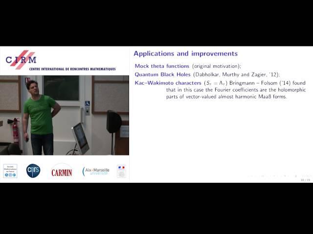 Sander Zwegers: Fourier coefficients of meromorphic Jacobi forms