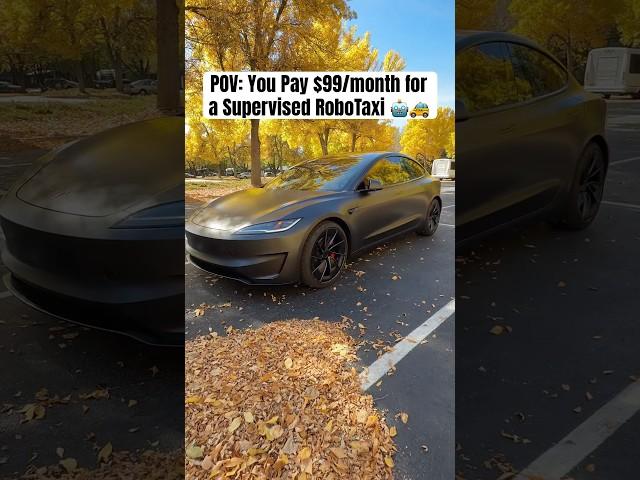 I Pay $99/month For My Tesla To Drive Me Everywhere! 