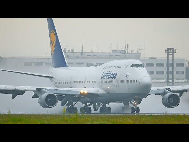 SPECTACULAR RAIN PLANESPOTTING AT FRANKFURT AIRPORT - 40 Mins of Pure Aviation [B777/B747/A350/A380]