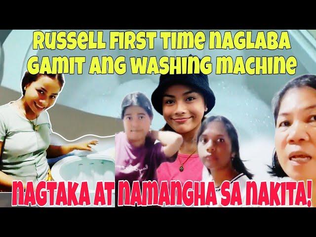 RUSSELL FIRST TIME MAGLABA GAMIT WASHING MACHINE, NAGTAKA AT NAMANGHA SA NAKITA!#elma552official