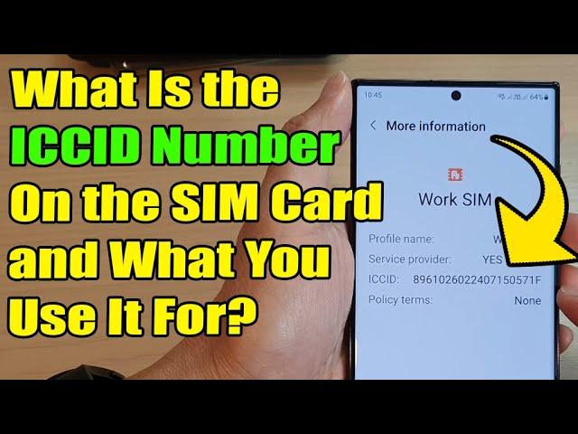 What Is the ICCID Number On the SIM Card and What You Use It For?
