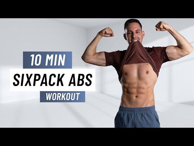 10 MIN SIXPACK ABS WORKOUT - At Home Total Core Routine (No Equipment)