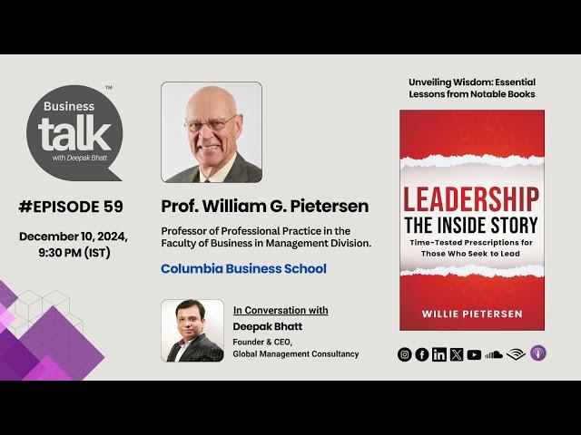 Leadership Secrets Revealed: Insights from Prof. William Pietersen's Acclaimed Book